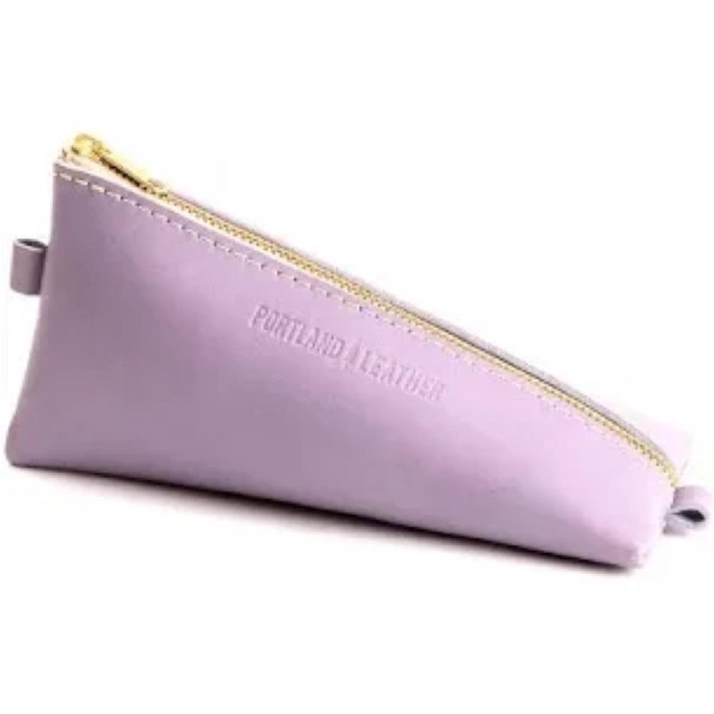 Portland Leather. Lavender Alpine Zip Pouch. Sold Out!